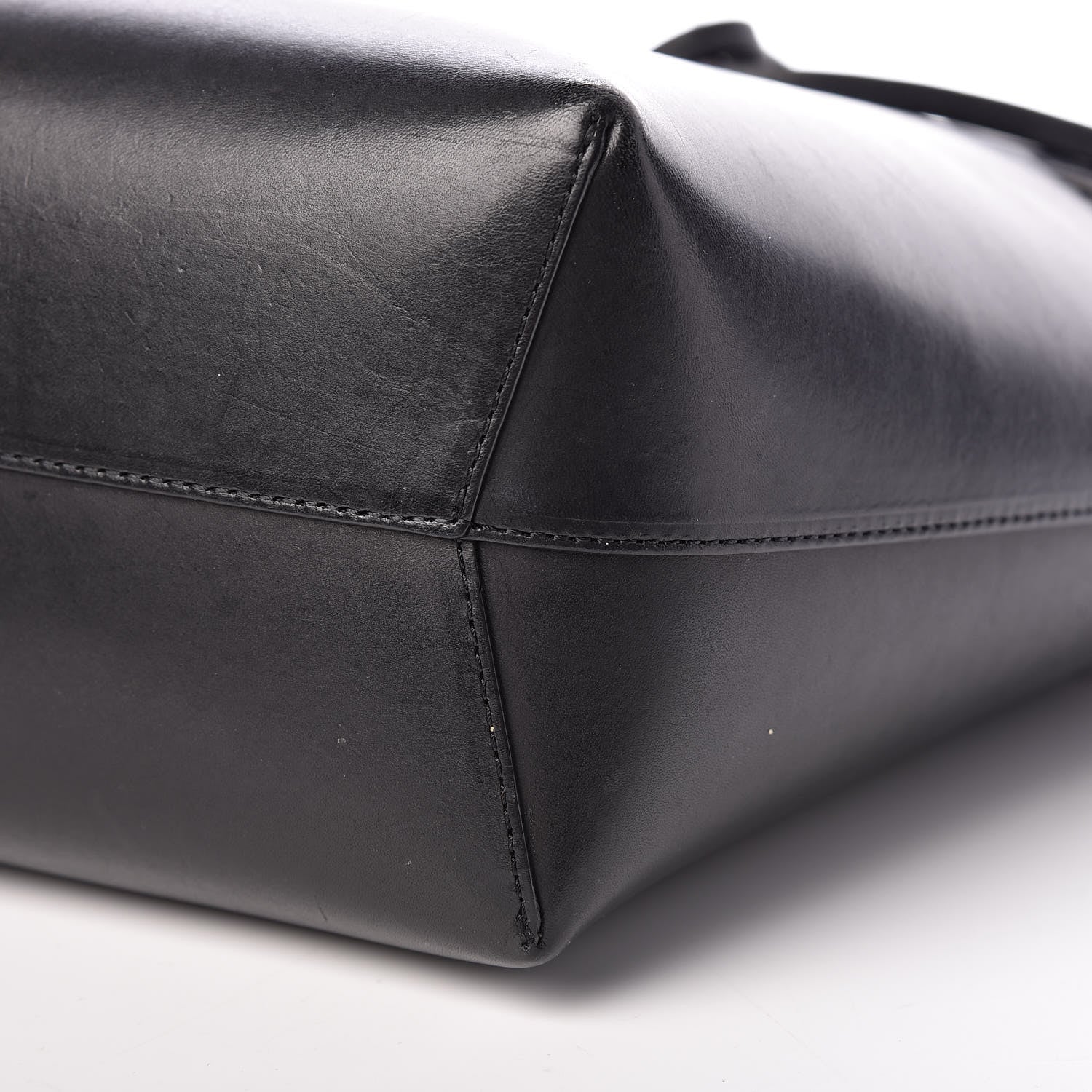 Mansur Gavriel Vegetable Tanned Calfskin Mini Bucket Bag Black Flamma 10 of 13