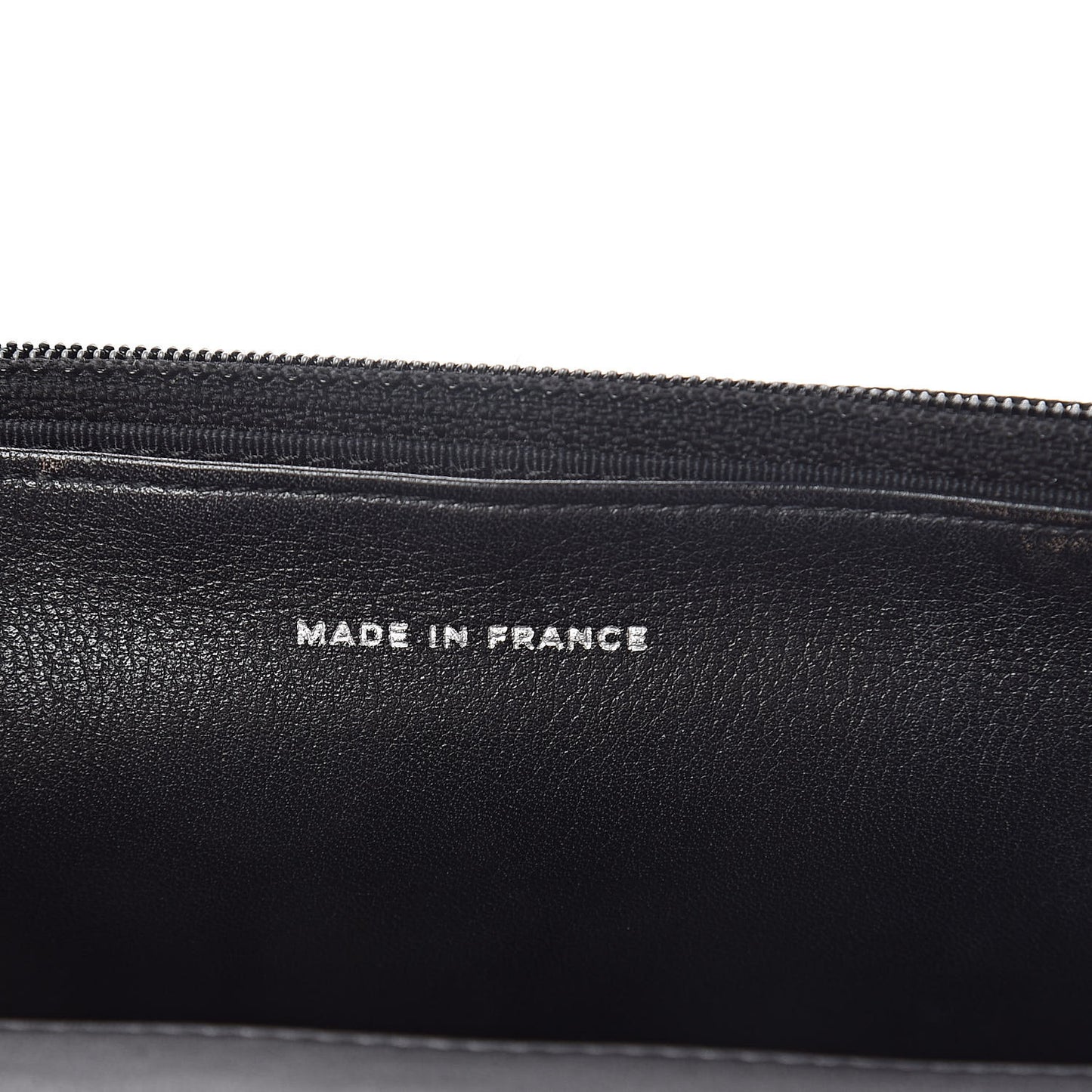Patent Quilted Wallet On Chain WOC Black