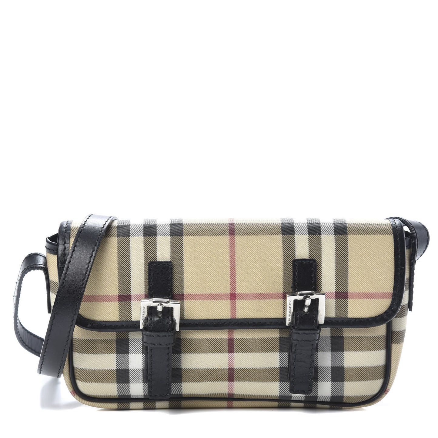 House Check Small Messenger Bag Black