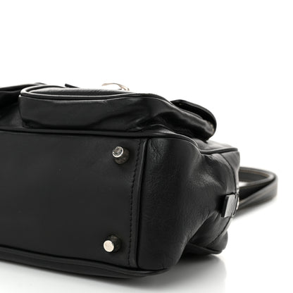 Prada Vitello Heavy Push Lock Pocket Shoulder Bag Black 9 of 9
