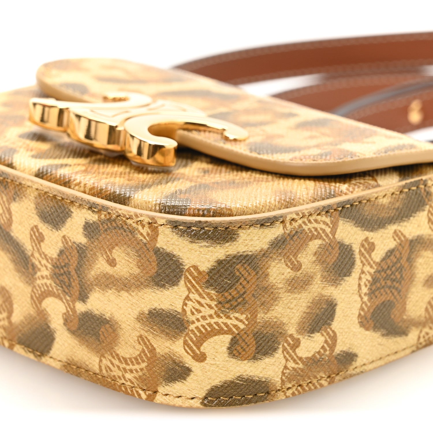 Celine Canvas Triomphe Mini Claude Leopard 11 of 12