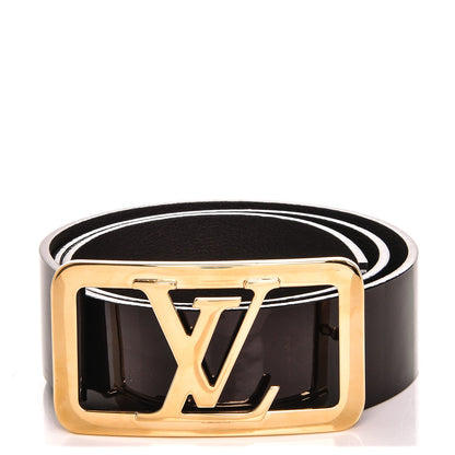 Louis Vuitton Patent LV Frame Belt 85 34 Amarante 1 of 6