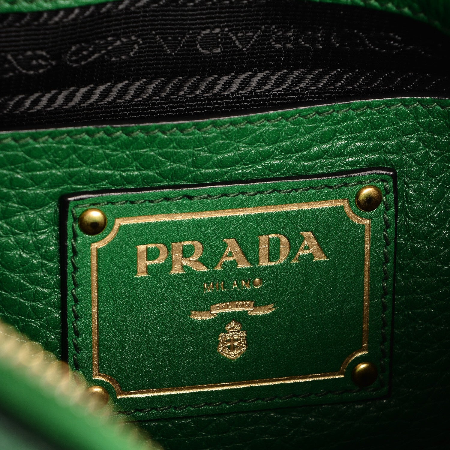 Prada Vitello Daino Crossbody Bag Verde 6 of 8