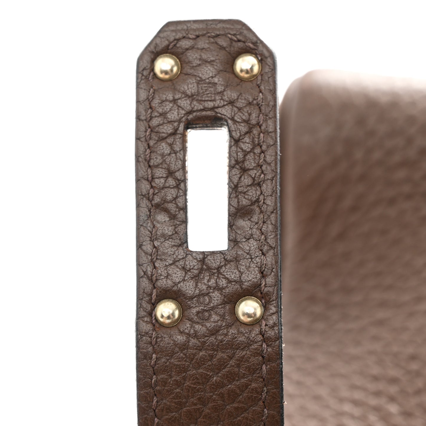 Taurillon Clemence Shoulder Kelly 40 Cafe
