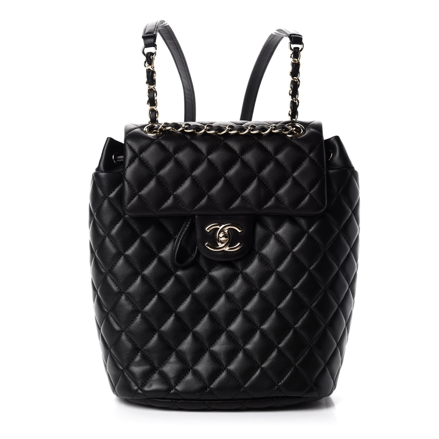 Chanel Lambskin Quilted Small Urban Spirit Backpack Black 1 of 10
