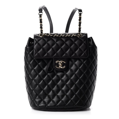 Chanel Lambskin Quilted Small Urban Spirit Backpack Black 1 of 10