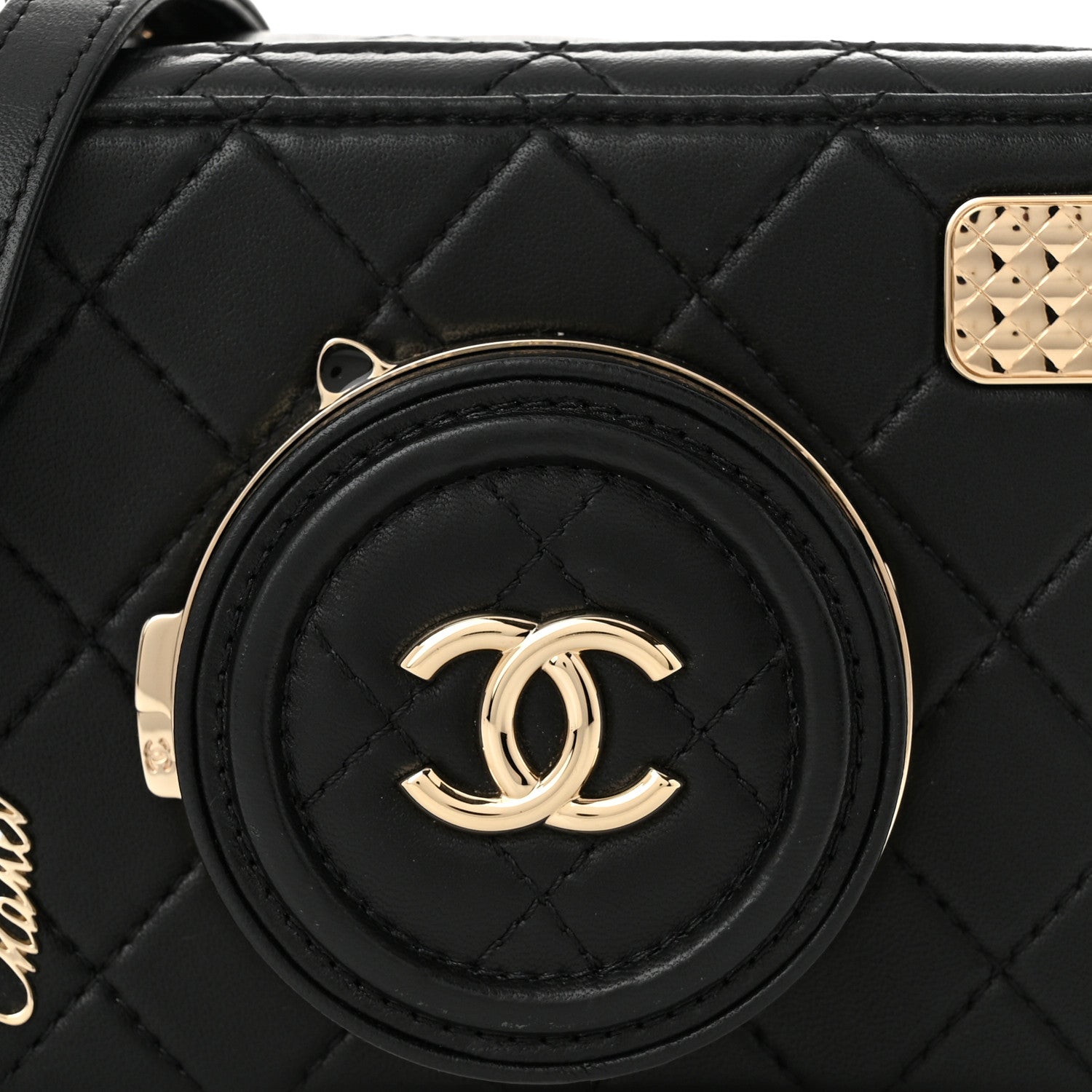Chanel Lambskin Quilted Coco Click Bag Black 8 of 10