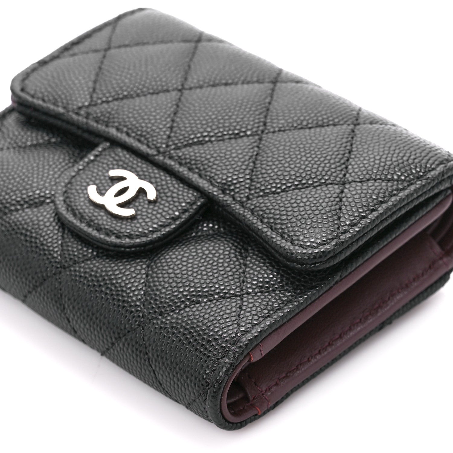 Chanel Caviar Quilted Compact Flap Wallet Black 11 of 11