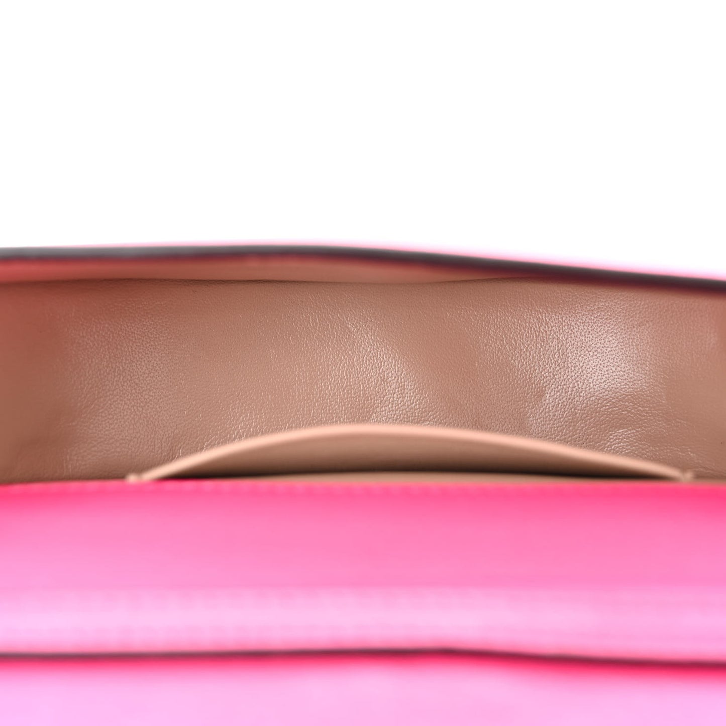 Calfskin Small Nile Bracelet Minaudiere Bag Fuchsia Rose