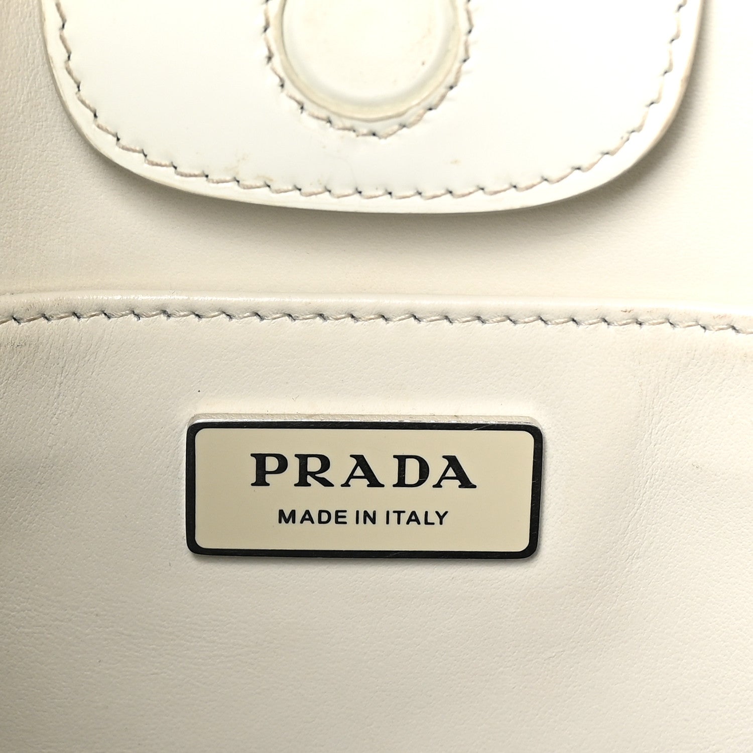 Prada Spazzolato Maxi Cleo Adjustable Strap Shoulder Bag White 6 of 10
