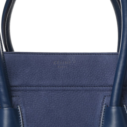 Celine Nubuck Calfskin Medium Phantom Luggage Navy 6 of 9