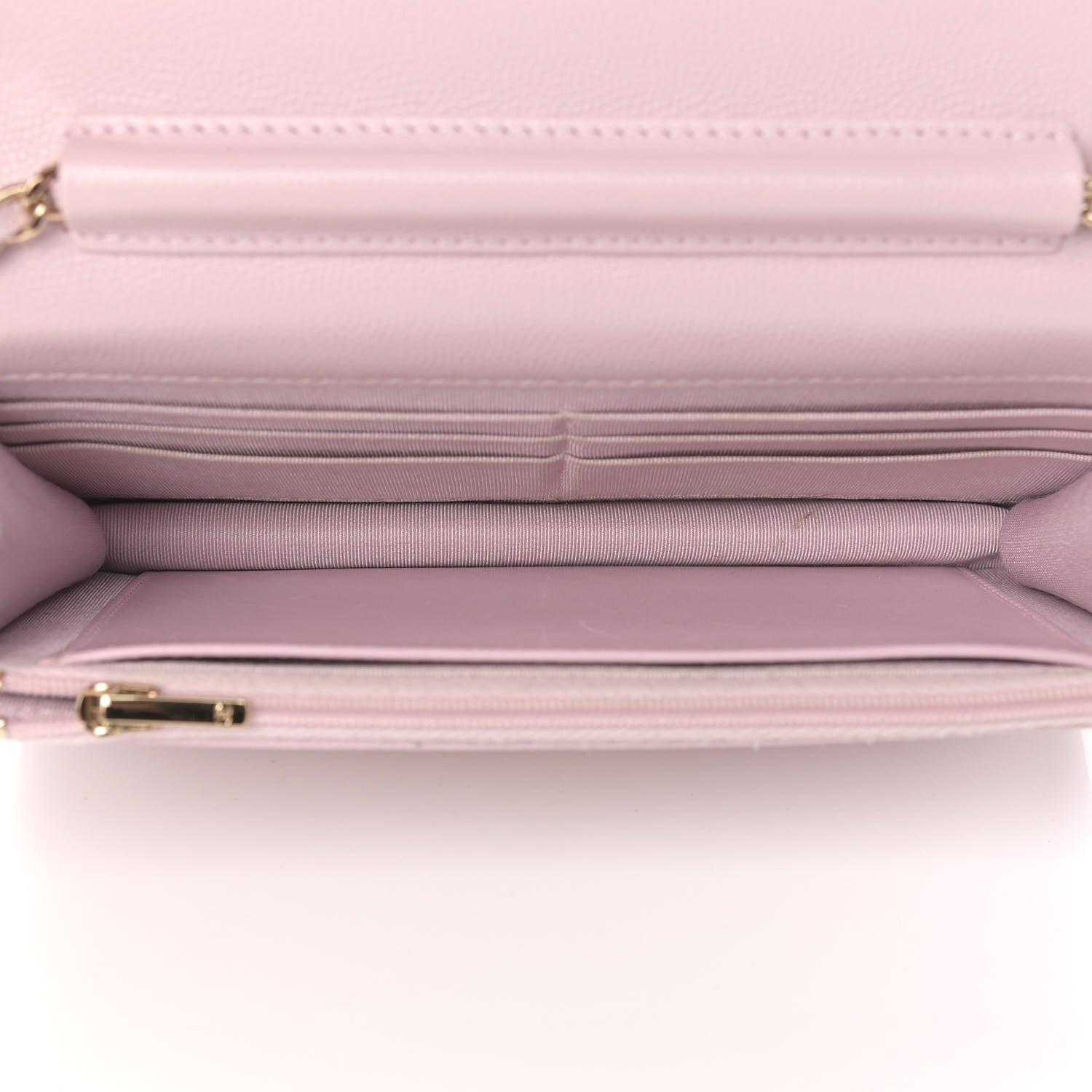 Chanel Caviar Quilted Wallet On Chain WOC Light Pink 5 of 19