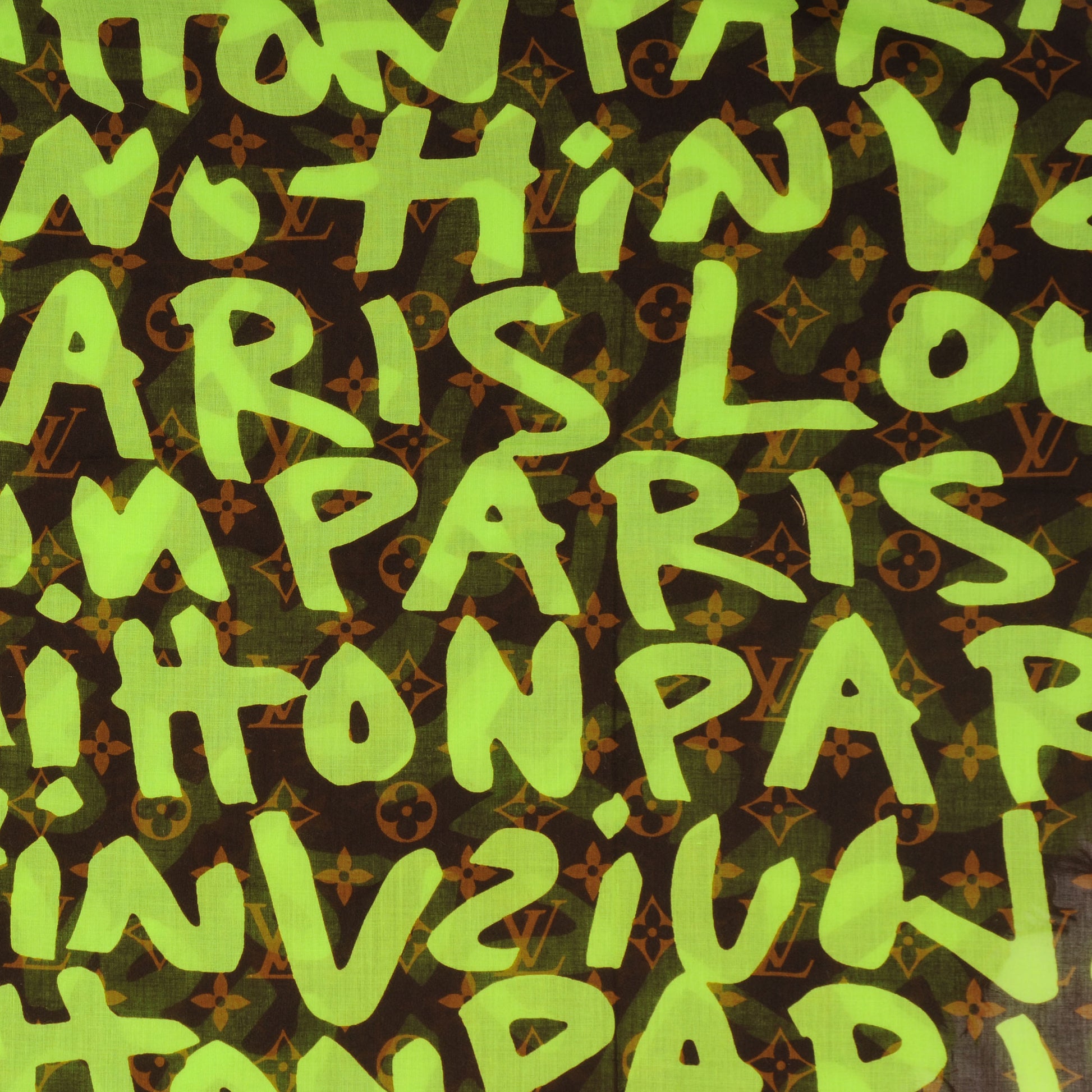 Louis Vuitton Cotton Graffiti Green 3 of 5