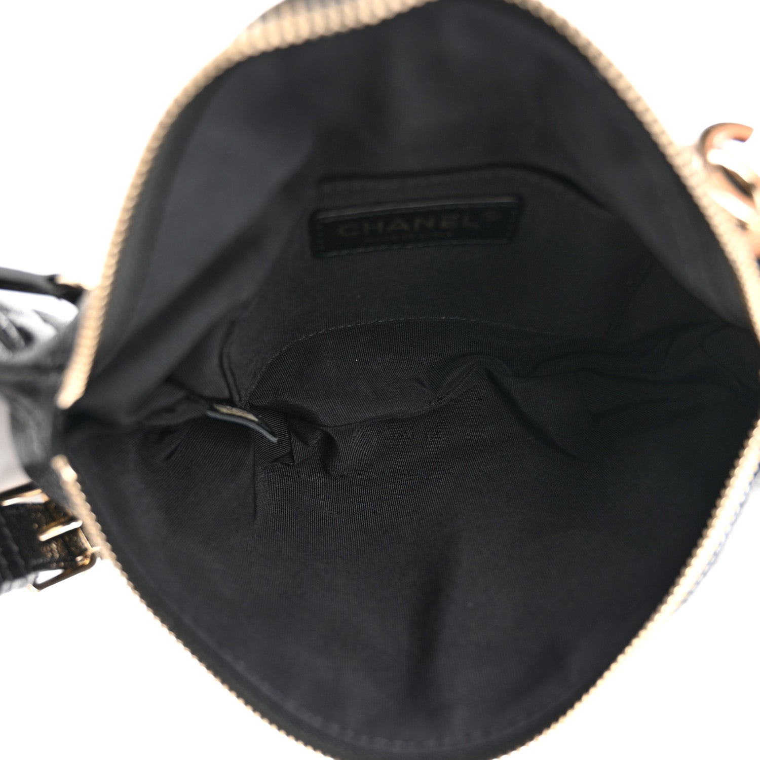 Chanel Crumpled Glazed Lambskin Quilted Waist Bag Fanny Pack Black 5 of 11