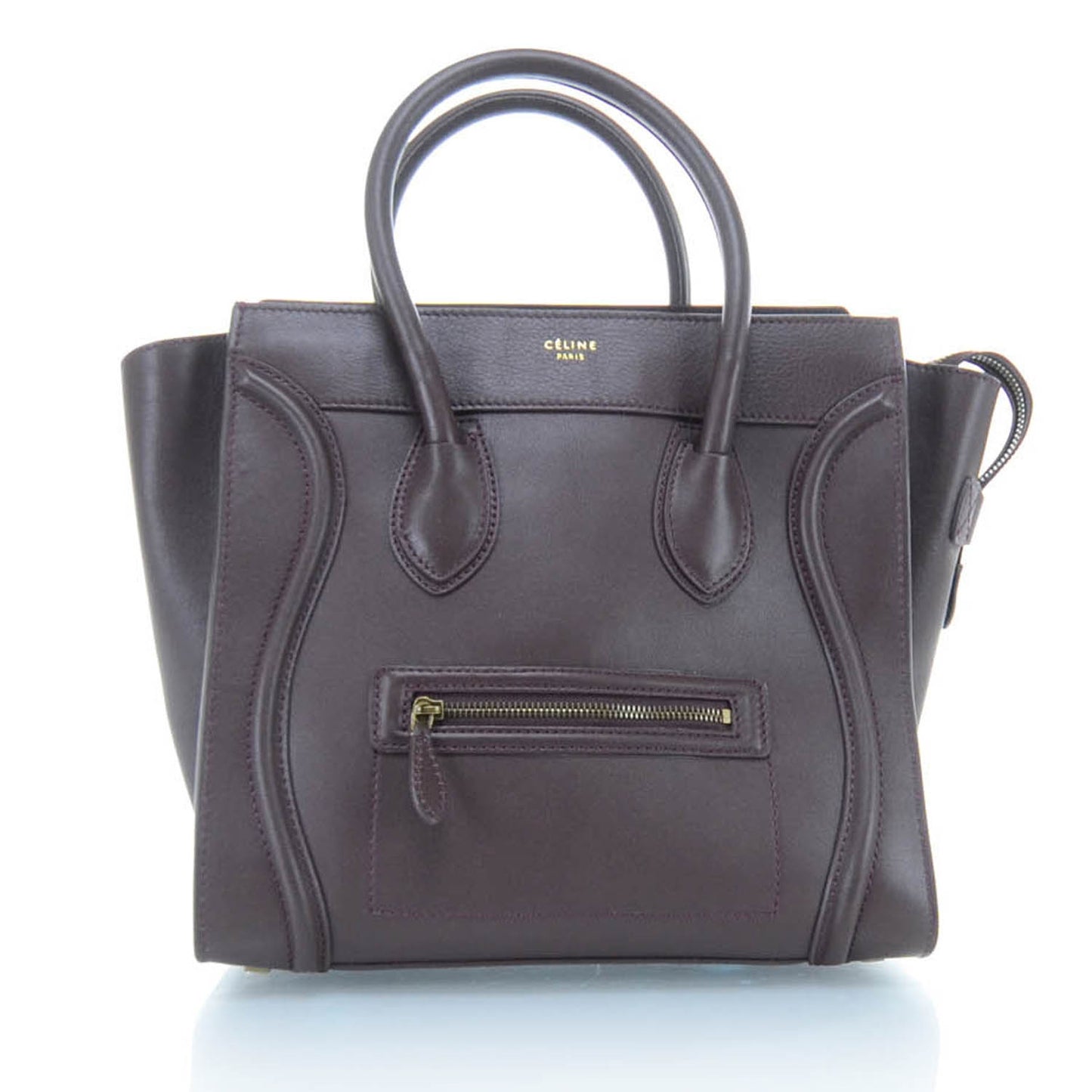 Smooth Calfskin Mini Luggage Wine