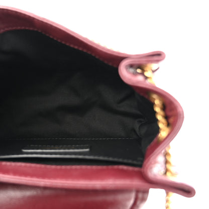 Saint Laurent Lambskin Quilted Monogram Mini Nolita Rouge Cabernet 5 of 10
