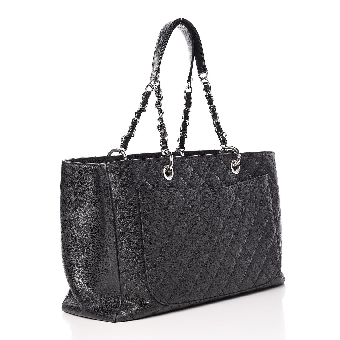 Caviar Quilted XL Grand Shopping Tote GST Black