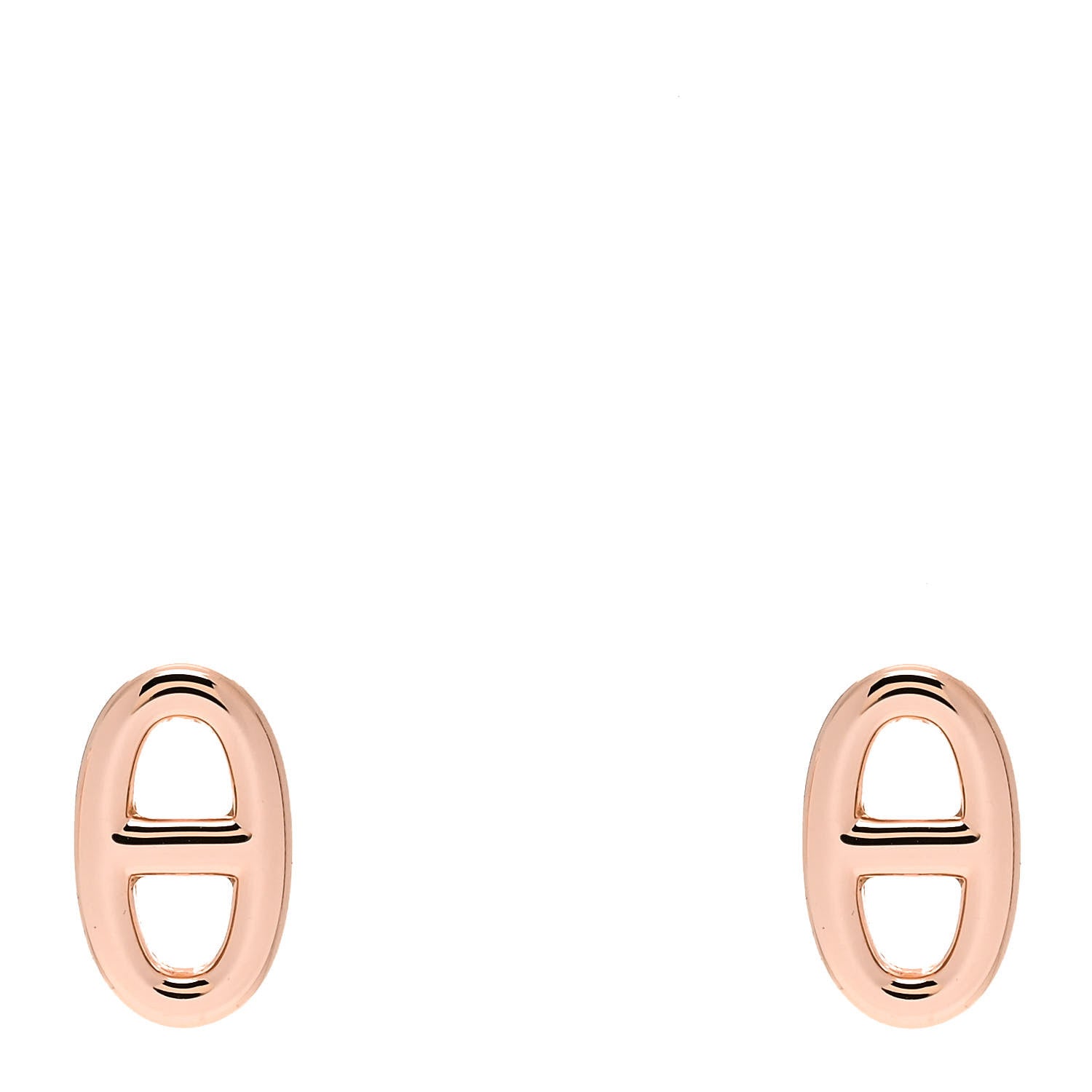 Hermes 18K Rose Gold TPM Farandole Stud Earrings 1 of 6