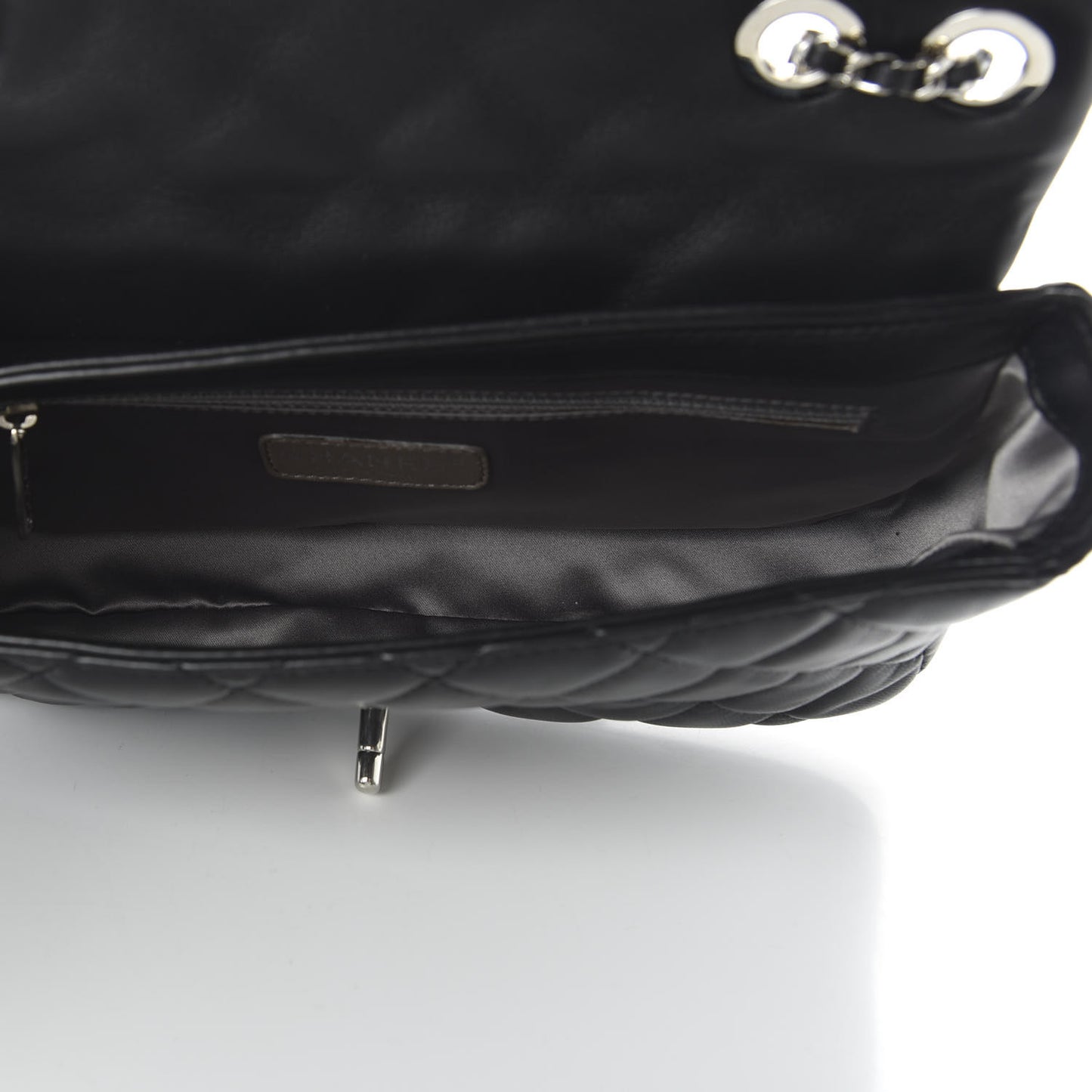 Lambskin Quilted Medium Coco Rain Flap Black