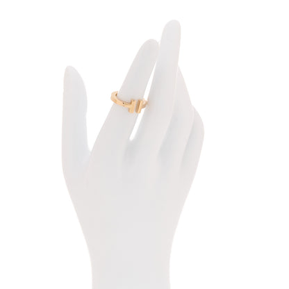 Tiffany 18K Rose Gold T Square Ring 49 5 2 of 5