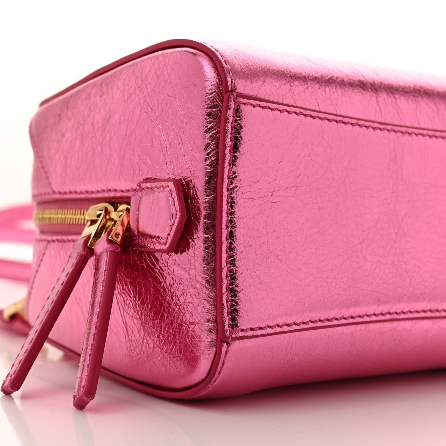 Givenchy Laminated Lambskin Micro Antigona Cube Bag Raspberry 8 of 12