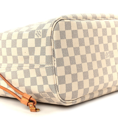 Louis Vuitton Damier Azur Neo Neverfull MM Rose Ballerine 9 of 15