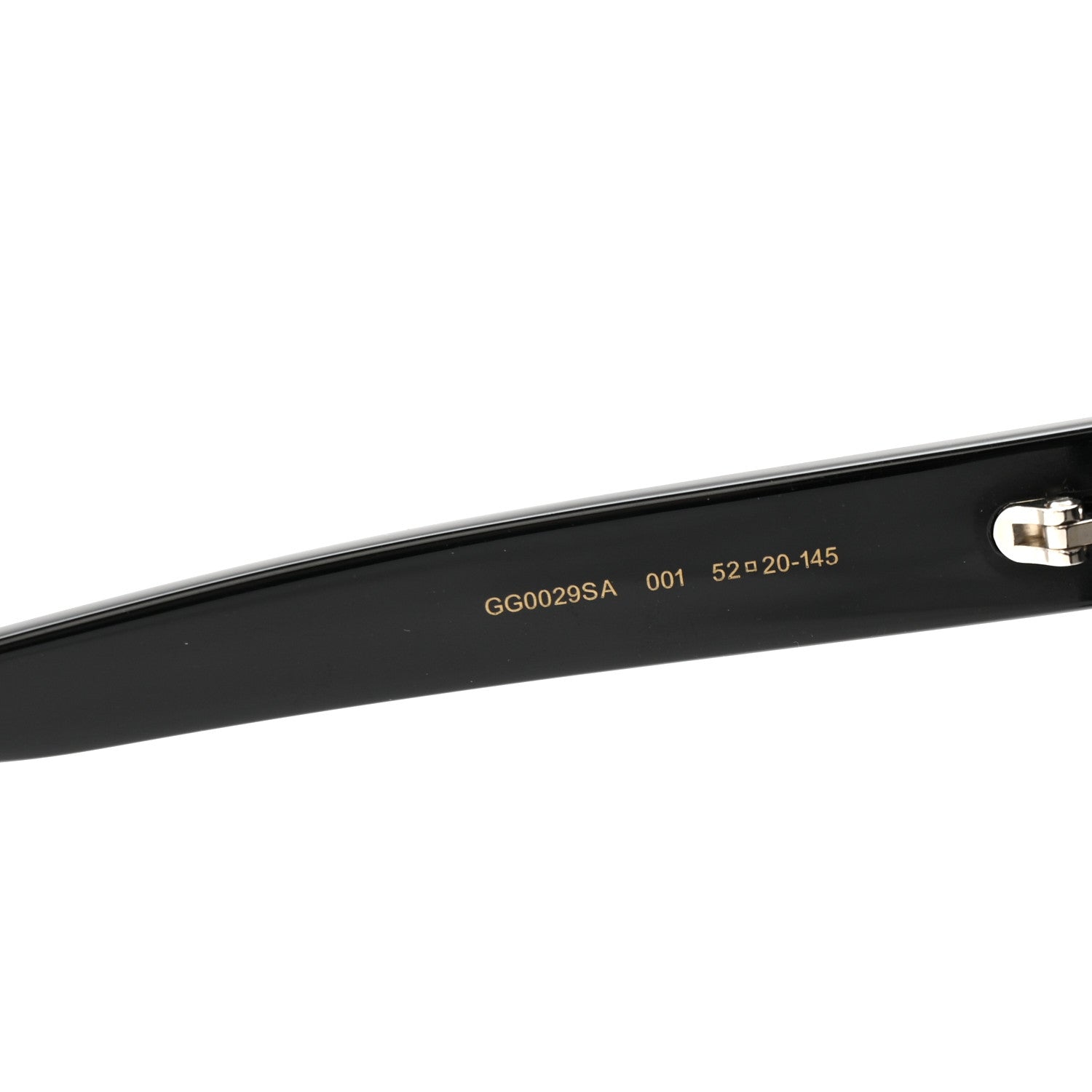 Gucci Acetate Square Frame Sunglasses GG0029SA Black 6 of 7