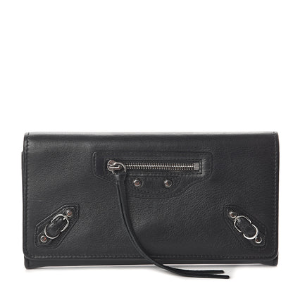 Balenciaga Calfskin Papier Platre Money Wallet Black 1 of 5