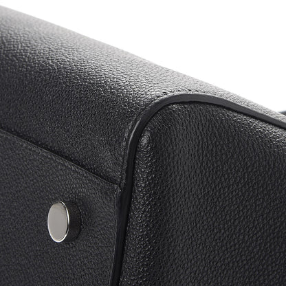 Saint Laurent Grained Calfskin Small Cabas Rive Gauche Black 11 of 12