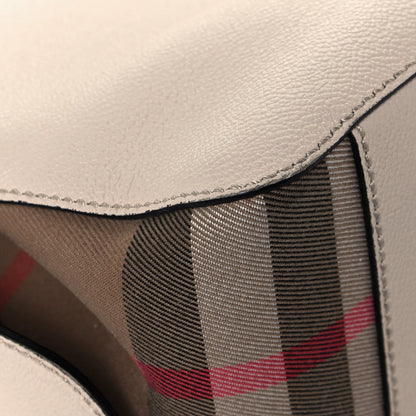 Burberry Soft Grain Calfskin House Check Small Helmsley Crossbody Limestone 9 of 17