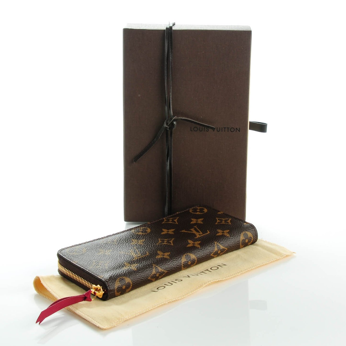 Monogram Clemence Wallet Fuchsia