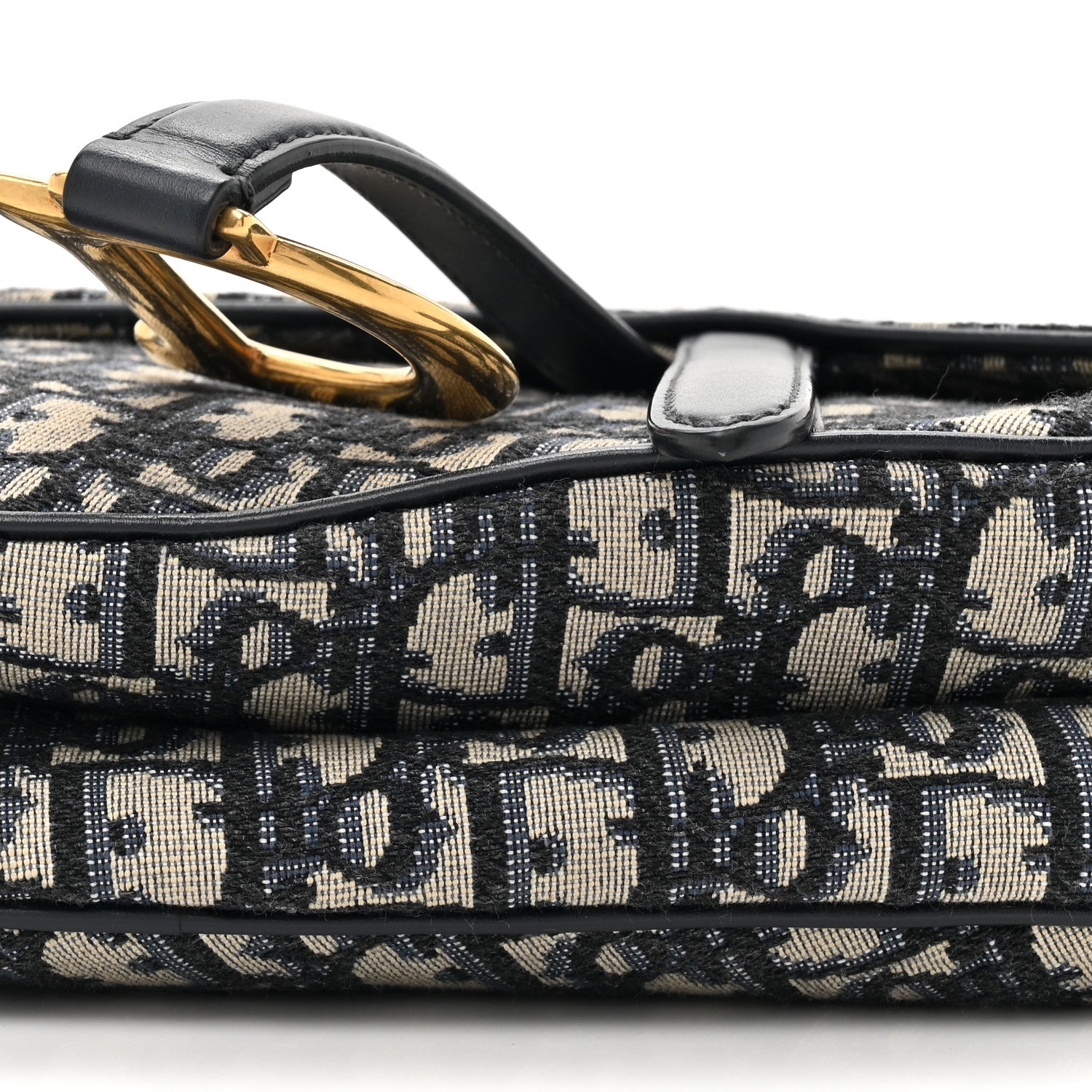 Christian Dior Oblique Saddle Bag Blue 9 of 12