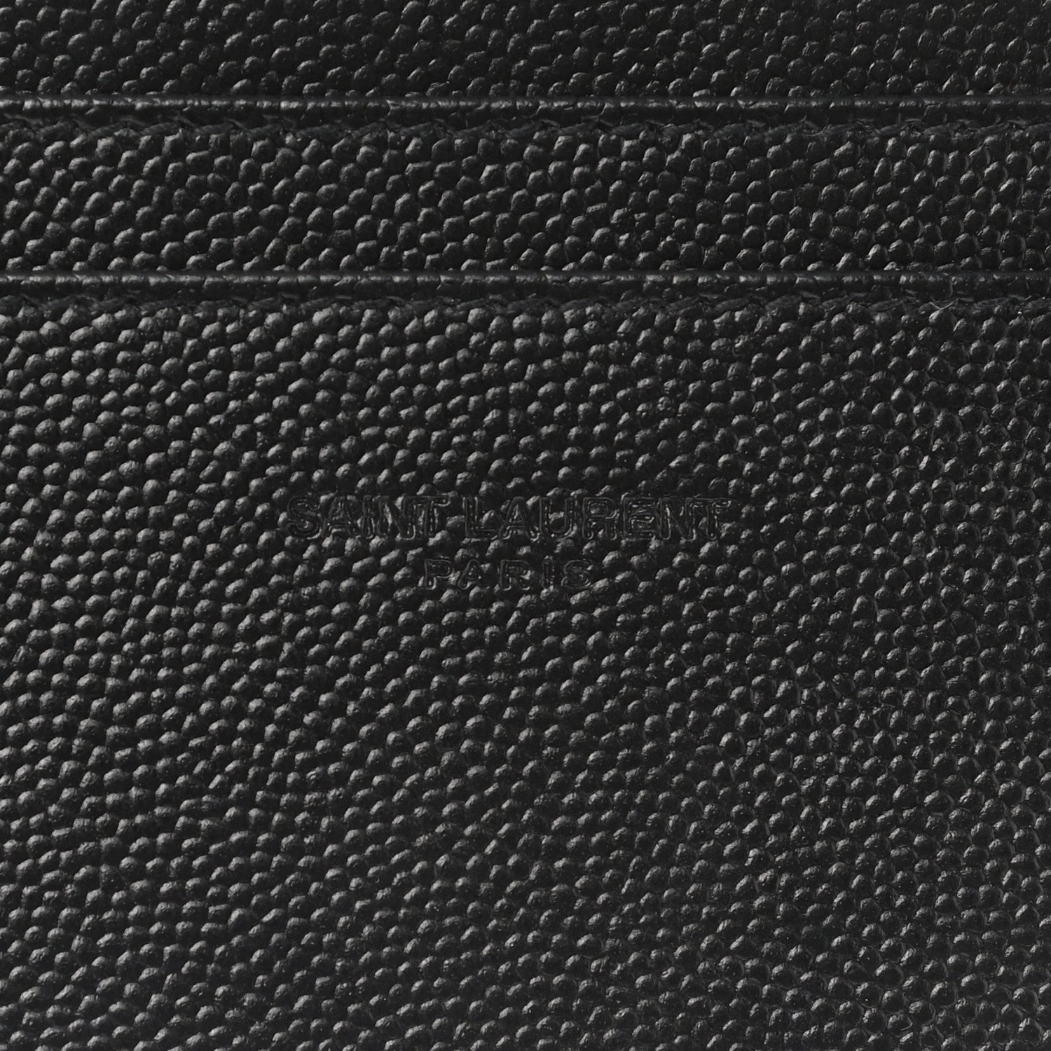 Saint Laurent Grain De Poudre Chevron Monogram Large Bill Pouch Black 6 of 9