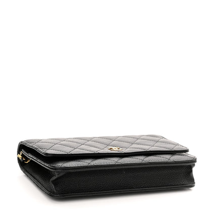 Chanel Caviar Quilted Wallet On Chain WOC Black 4 of 13