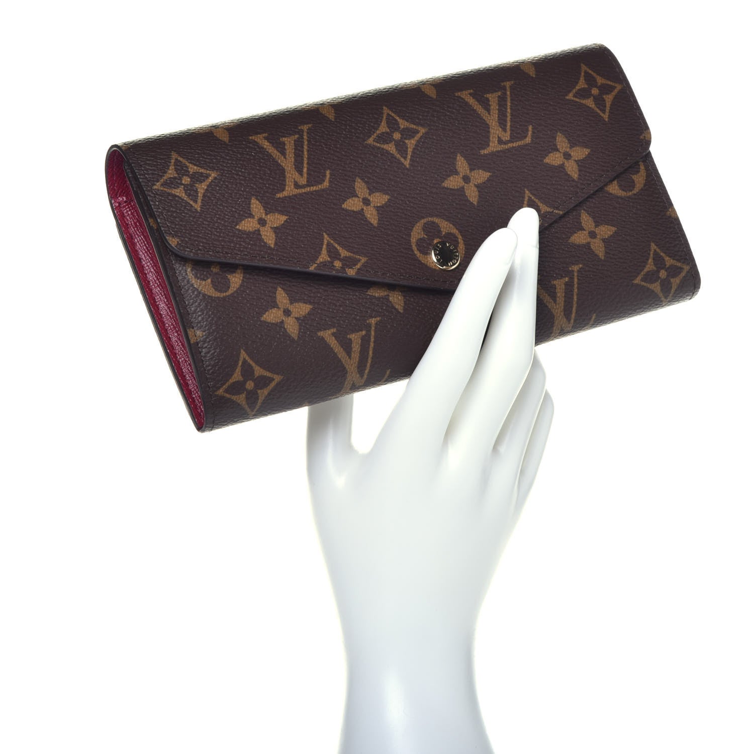 Louis Vuitton Monogram Sarah Wallet NM Fuchsia 2 of 7
