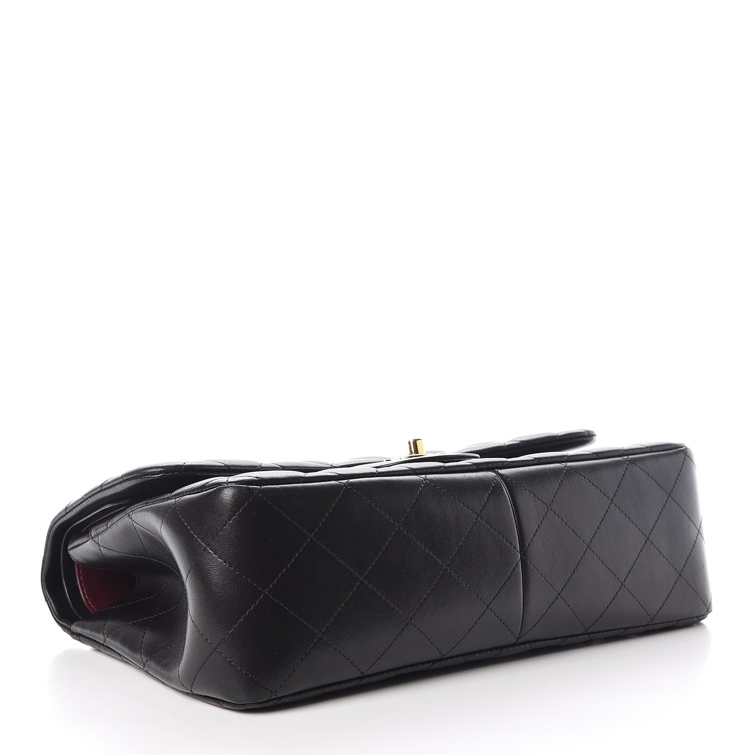 Chanel Lambskin Quilted Jumbo Double Flap Black 5 of 8