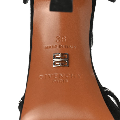 Givenchy Goatskin Studded Nicole Heel Sandals 36 Black 6 of 8