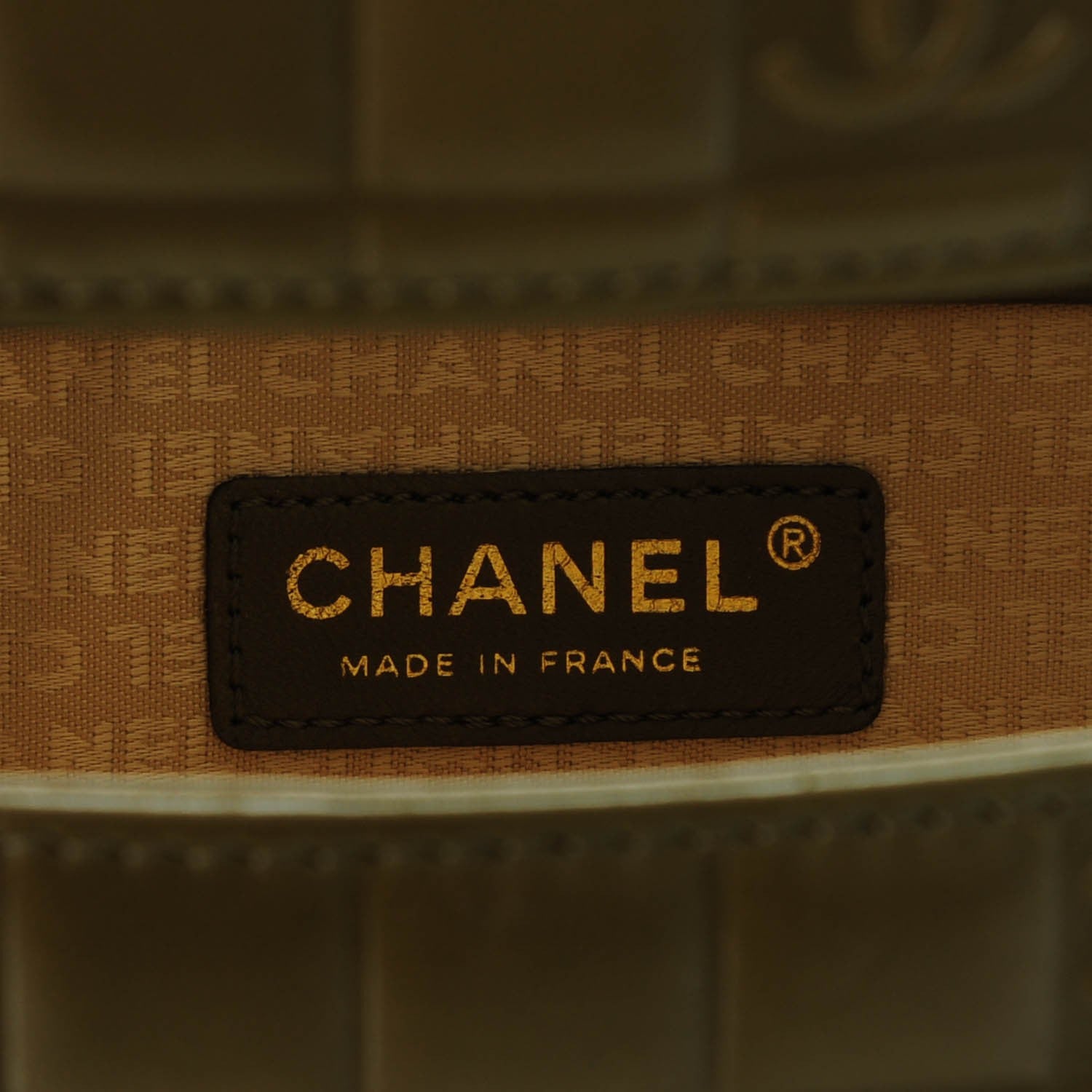 Chanel Lambskin Chocolate Bar Quilted Evening Bag Green 6 of 7