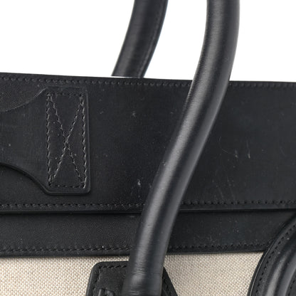 Celine Canvas Smooth Calfskin Mini Tri-Color Luggage Royal 12 of 16