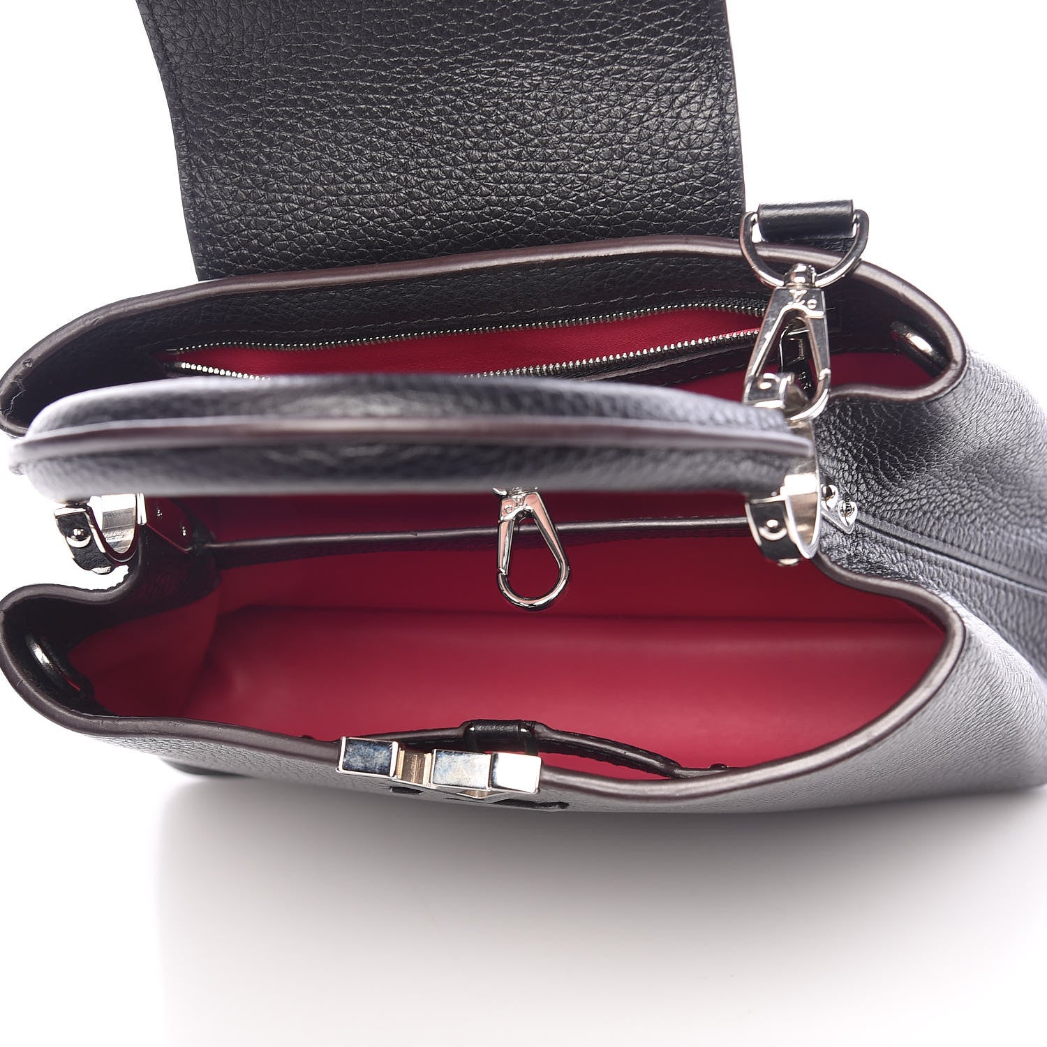 Louis Vuitton Taurillon Capucines BB Black 5 of 9