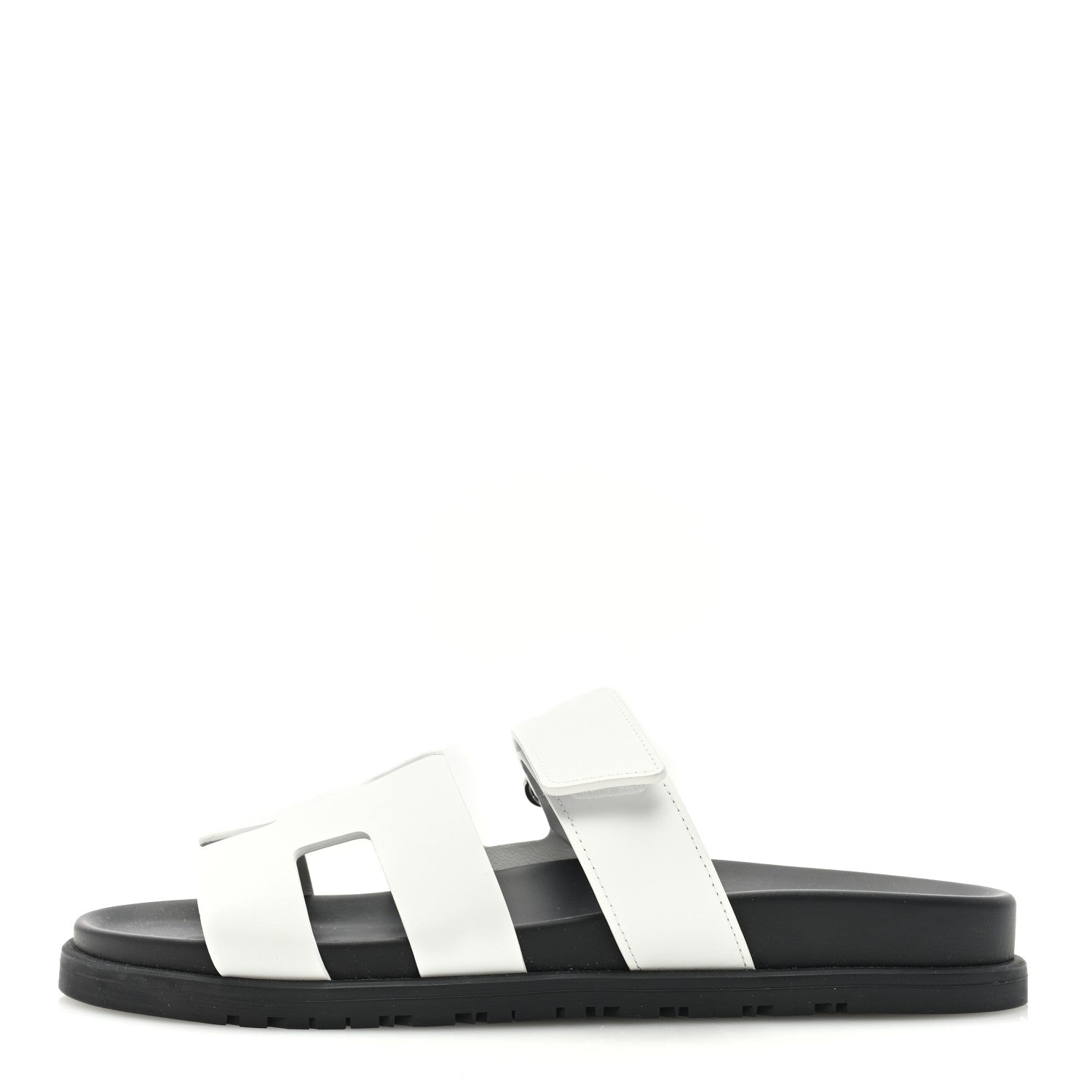 Hermes Calfskin Womens Chypre Sandals 39 White 1 of 8