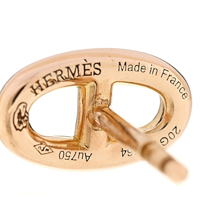Hermes 18K Rose Gold TPM Farandole Stud Earrings 4 of 4