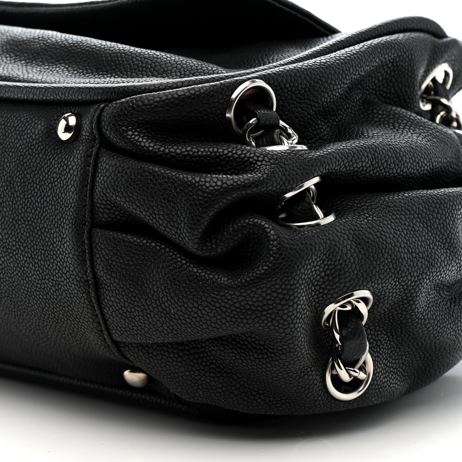 Chanel Caviar Diagonal Ligne Flap Black 10 of 10