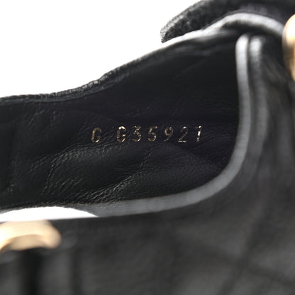 Chanel Grained Calfskin Velcro Dad Sandals 36 Black 8 of 9