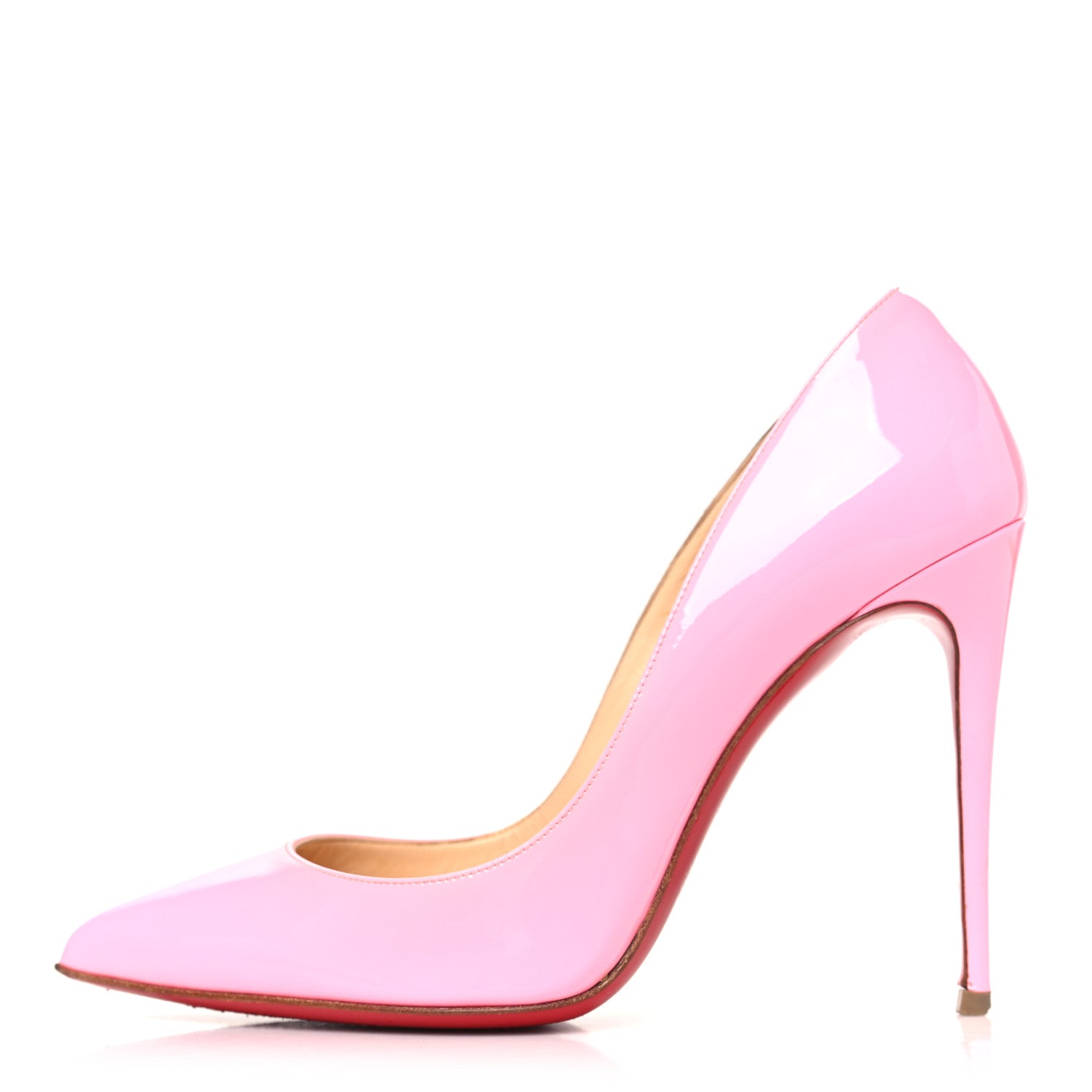 Christian Louboutin Patent Pigalle Follies 100 Pumps 37.5 Dolly 1 of 12