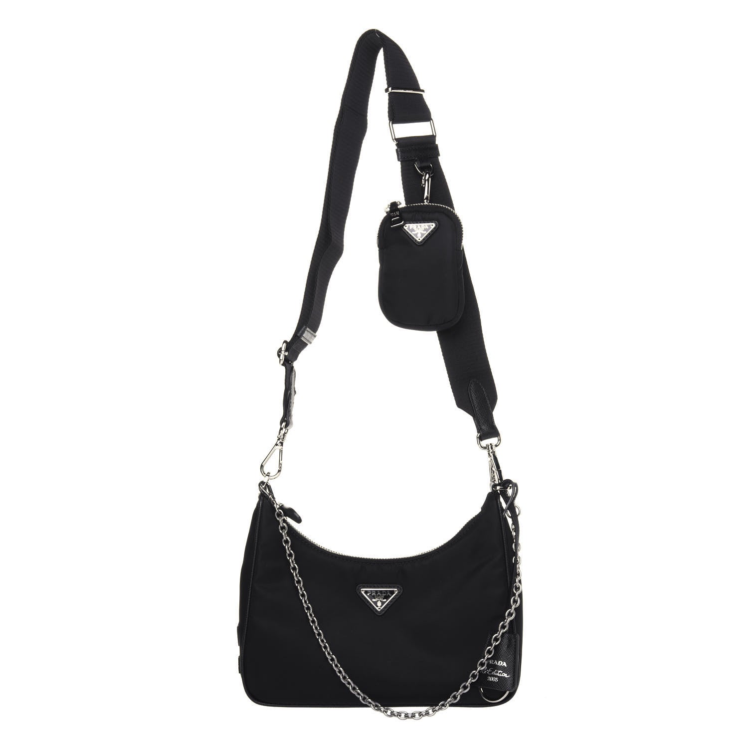 Prada Nylon Re-Edition 2005 Shoulder Bag Black 1 of 17