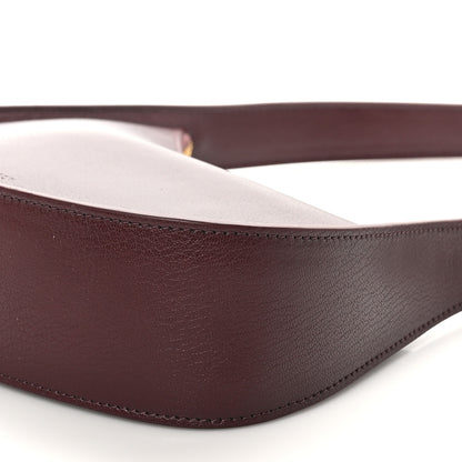 The Row Grained Calfskin Half Moon Shoulder Bag Raisin 9 of 9
