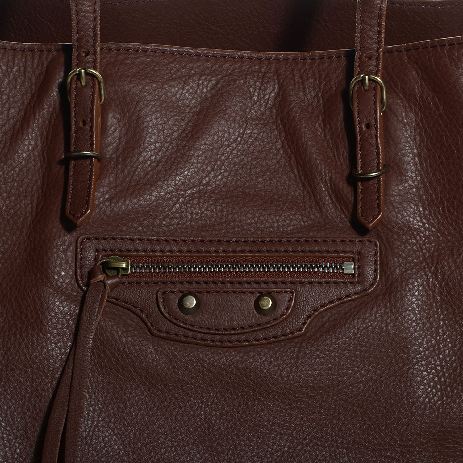Balenciaga Veau Leather Papier A4 Tote Castagna 8 of 9