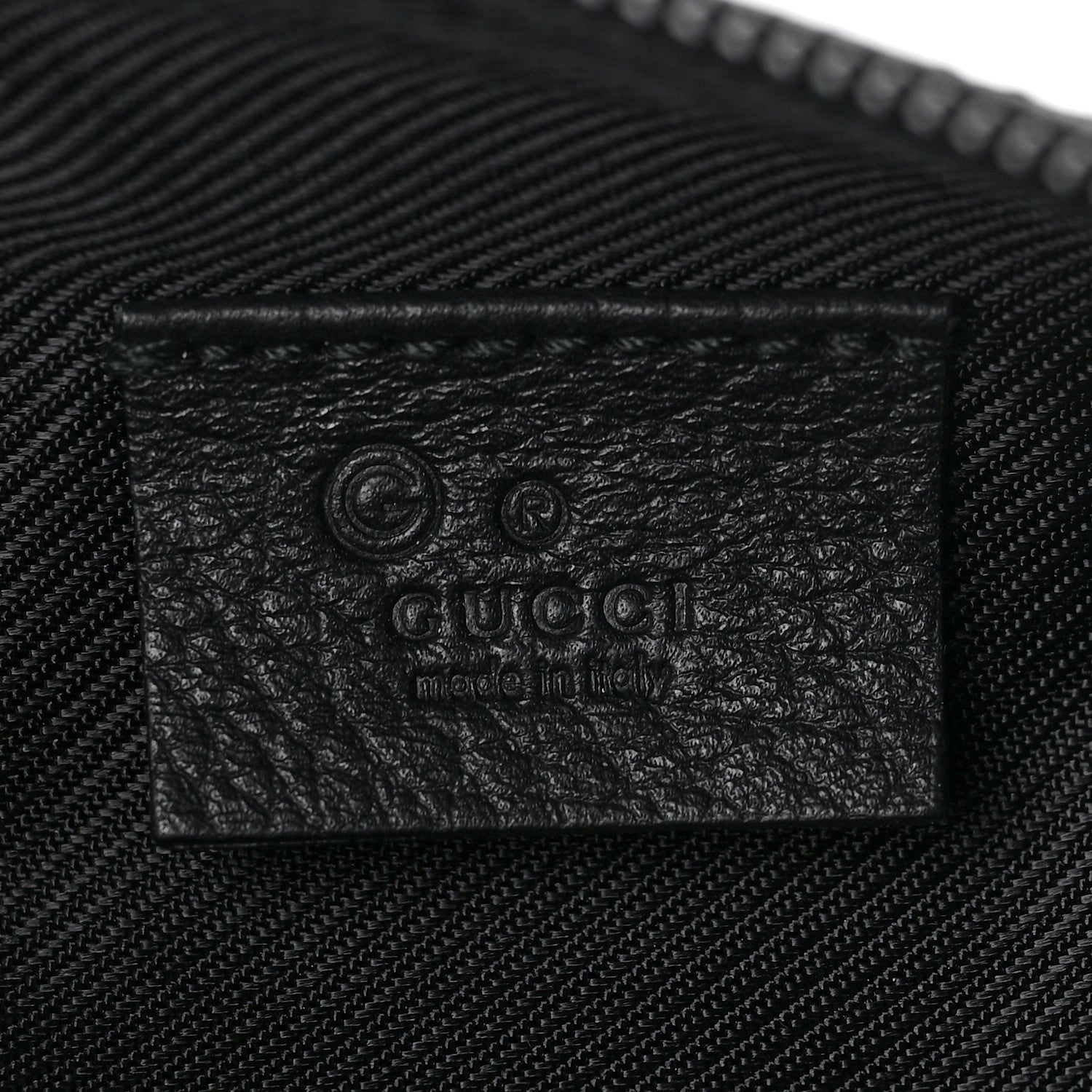 Gucci Denim Monogram Small Cosmetic Case Black 6 of 7