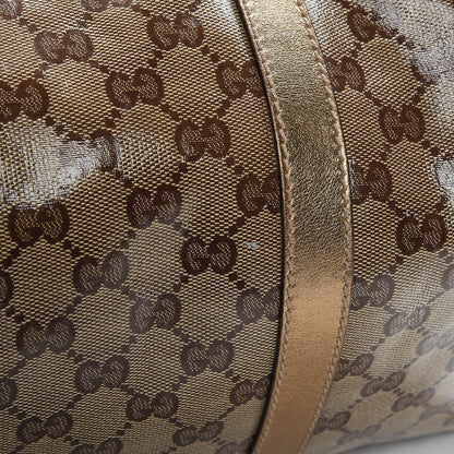 Gucci Crystal Monogram Medium Joy Boston Gold 24 of 25